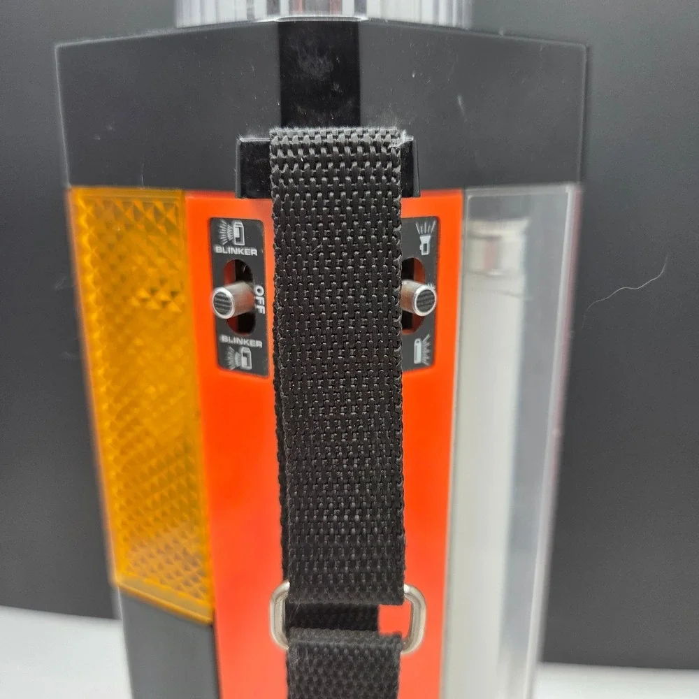 Vintage Sears Emergency Lantern Multi-Function 12V Fluorescent Orange Blinker